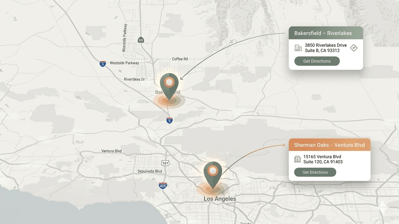 Locations Across California